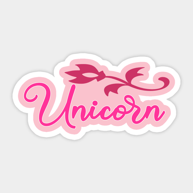 Flower Unicorny Sticker by Shop Ovov